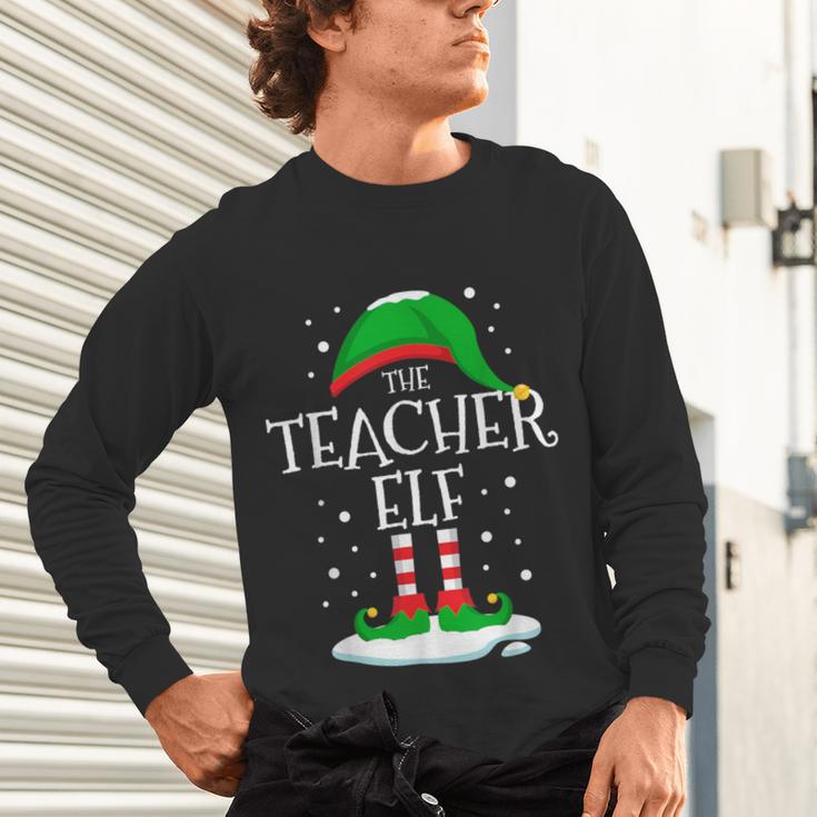 The Teacher Elf Christmas Family Matching Xmas Group For Men Women Unisex Long Sleeve T-Shirt, gift for family, gift for coworker