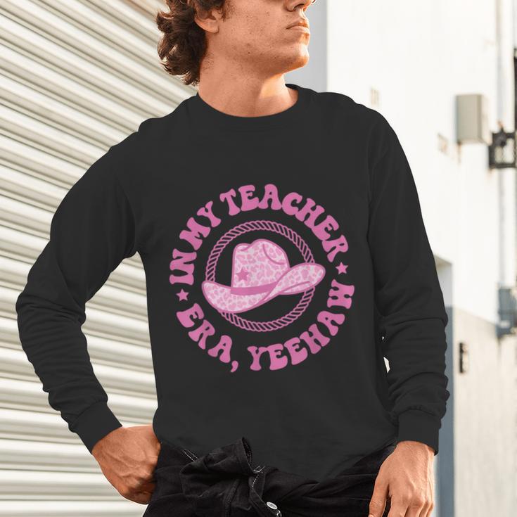 In My Teacher Era Yeehaw Pink Teacher Western Cowgirl Unisex Long Sleeve T-Shirt, gift for family, gift for coworker In My Teacher Era Yeehaw Pink Teacher Western Cowgirl Unisex Long Sleeve T-Shirt, gift for family, gift for coworker