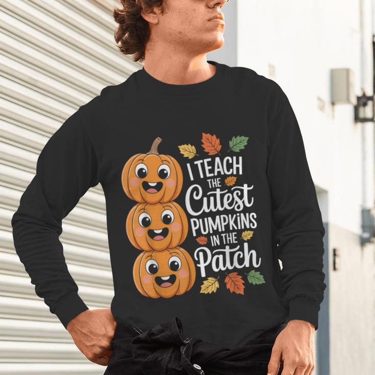 Teacher Halloween Tshirts I Teach The Cutest Pumpkins Unisex Long Sleeve T-Shirt, gift for family, gift for coworker