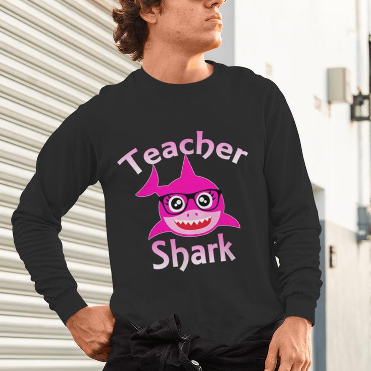Teacher Shark Female Teacher Unisex Long Sleeve T-Shirt, gift for family, gift for coworker Teacher Shark Female Teacher Unisex Long Sleeve T-Shirt, gift for family, gift for coworker