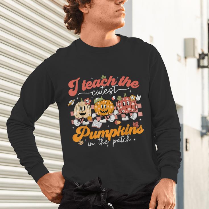 Teacher I Teach The Cutest Pumpkins In The Patch Fall Autumn Unisex Long Sleeve T-Shirt, gift for family, gift for coworker Teacher I Teach The Cutest Pumpkins In The Patch Fall Autumn Unisex Long Sleeve T-Shirt, gift for family, gift for coworker
