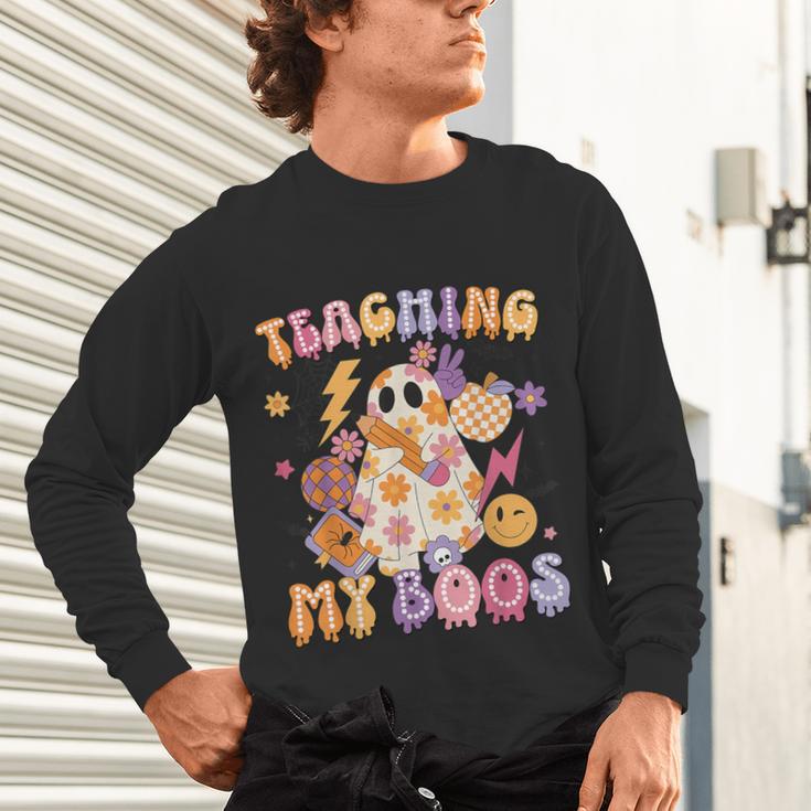 Teaching My Boos Ghost Halloween Costumes Teacher Men Women Unisex Long Sleeve T-Shirt, gift for family, gift for coworker