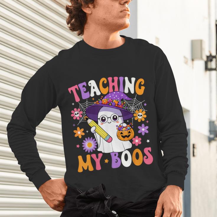 Teaching My Boos Teacher Ghost Teach Halloween Teacher Unisex Long Sleeve T-Shirt, gift for family, gift for coworker Teaching My Boos Teacher Ghost Teach Halloween Teacher Unisex Long Sleeve T-Shirt, gift for family, gift for coworker