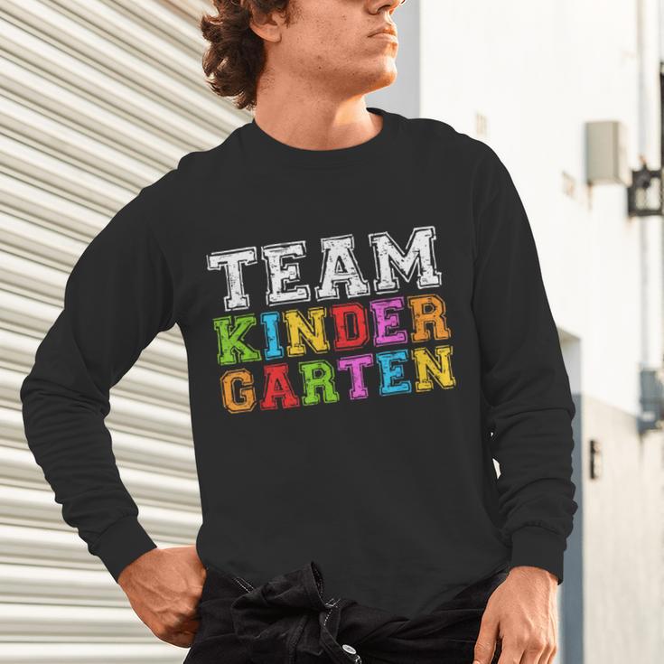 Team Kindergarten Shirt Boy Girl Teacher Graduation Unisex Long Sleeve T-Shirt, gift for family, gift for coworker