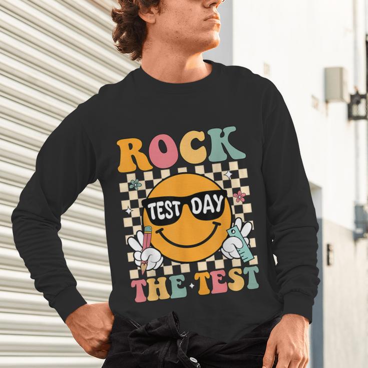Test Day Rock The Test Teacher Testing Day You Got This Unisex Long Sleeve T-Shirt, gift for family, gift for coworker Test Day Rock The Test Teacher Testing Day You Got This Unisex Long Sleeve T-Shirt, gift for family, gift for coworker