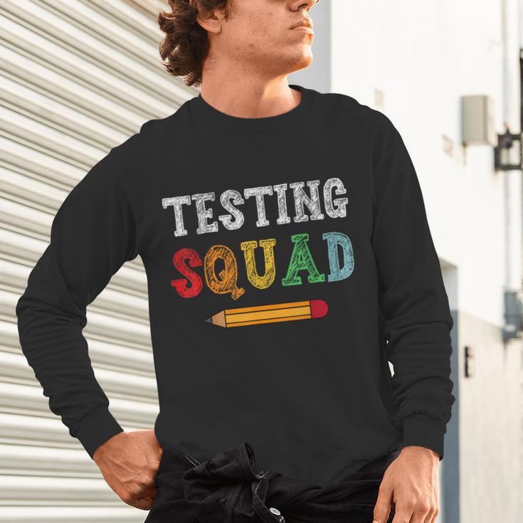 Testing Squad Costume Test Day Teacher Student School Unisex Long Sleeve T-Shirt, gift for family, gift for coworker Testing Squad Costume Test Day Teacher Student School Unisex Long Sleeve T-Shirt, gift for family, gift for coworker