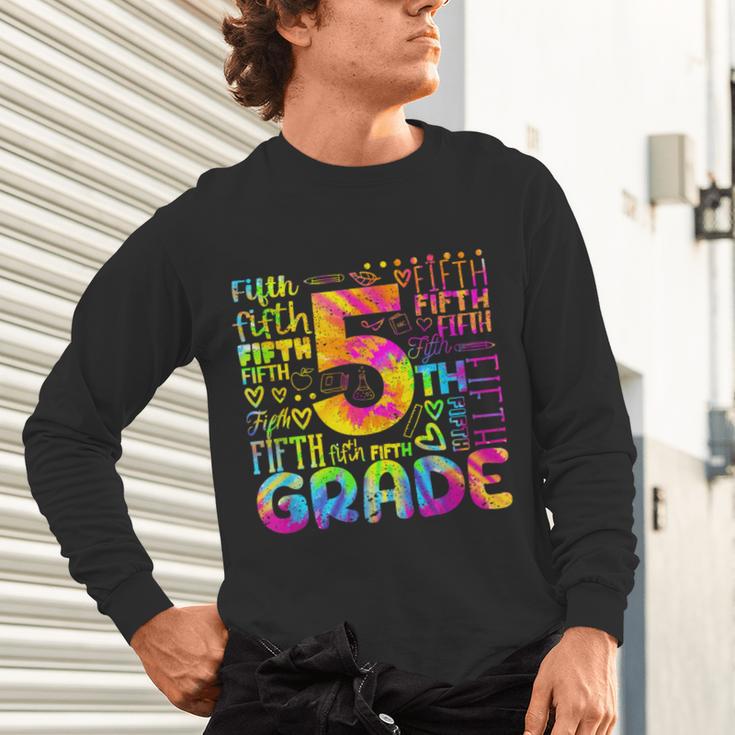 Tie Dye 5th Grade Typography Team Fifth Grade Teacher For Men Women Girls Kids Unisex Long Sleeve T-Shirt, gift for family, gift for coworker Tie Dye 5th Grade Typography Team Fifth Grade Teacher For Men Women Girls Kids Unisex Long Sleeve T-Shirt, gift for family, gift for coworker
