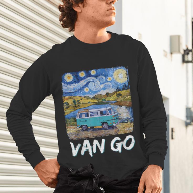 Van Go Retro Vanlife Art Teacher Unisex Long Sleeve T-Shirt, gift for family, gift for coworker Van Go Retro Vanlife Art Teacher Unisex Long Sleeve T-Shirt, gift for family, gift for coworker