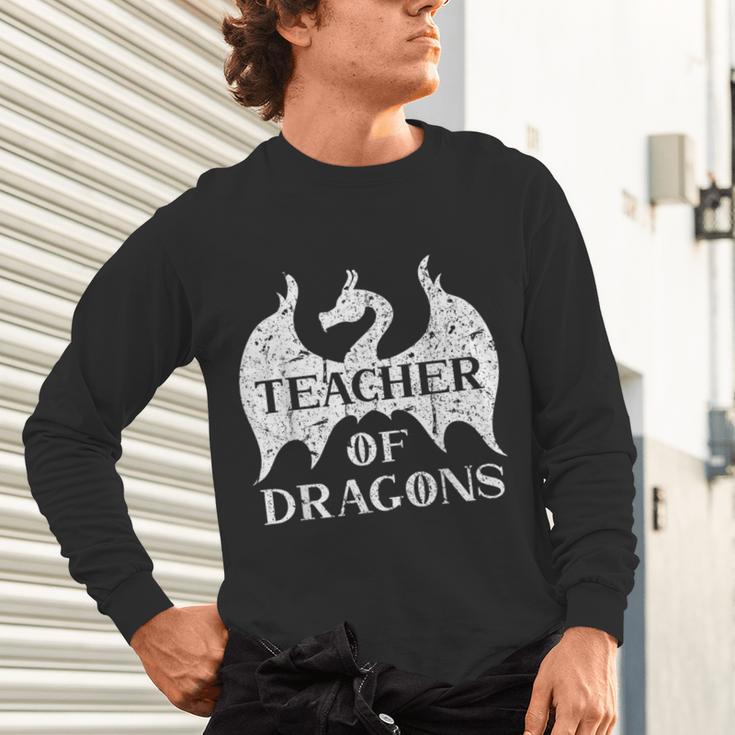 Vintage Teacher Of Dragons Quotes Teacher Student Unisex Long Sleeve T-Shirt, gift for family, gift for coworker Vintage Teacher Of Dragons Quotes Teacher Student Unisex Long Sleeve T-Shirt, gift for family, gift for coworker