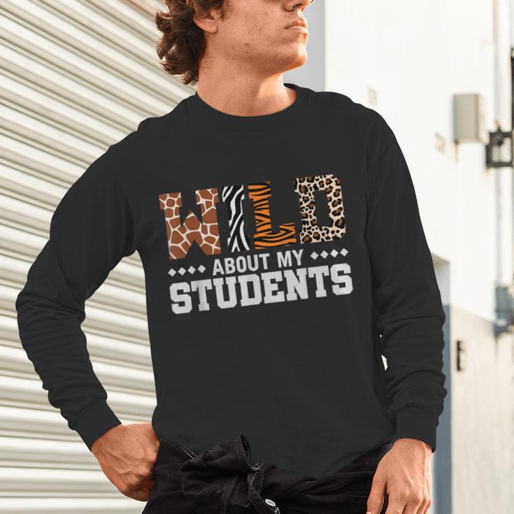Wild About My Students Shirt Animals Teacher Unisex Long Sleeve T-Shirt, gift for family, gift for coworker Wild About My Students Shirt Animals Teacher Unisex Long Sleeve T-Shirt, gift for family, gift for coworker