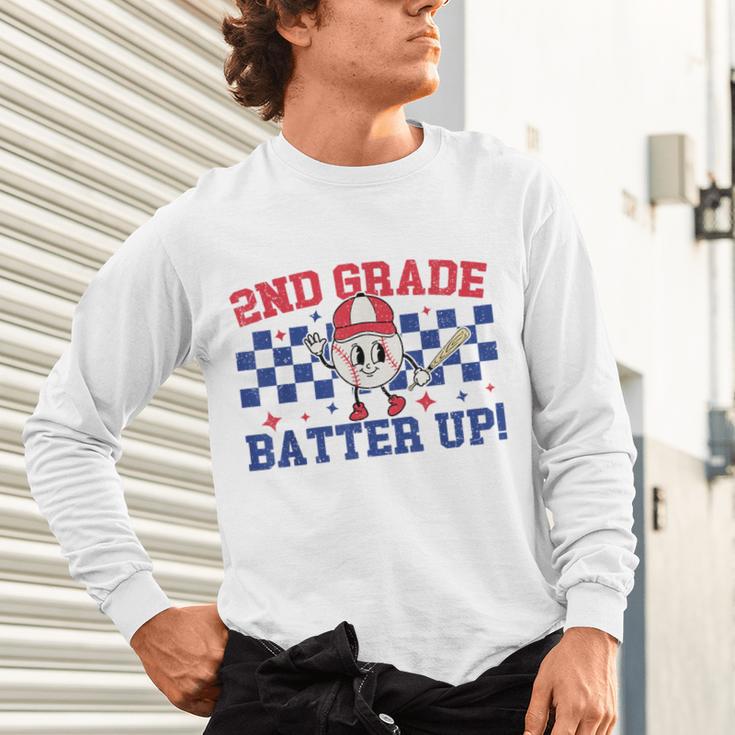 2nd Grade Batter Up Back To School Baseball Teacher Kids Unisex Long Sleeve T-Shirt, gift for family, gift for coworker 2nd Grade Batter Up Back To School Baseball Teacher Kids Unisex Long Sleeve T-Shirt, gift for family, gift for coworker