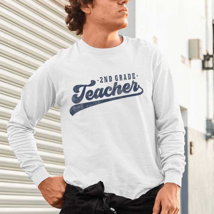 2nd Grade Teacher Cute Vintage Graphic Second Grade Teacher Men Women Unisex Long Sleeve T-Shirt, gift for family, gift for coworker 2nd Grade Teacher Cute Vintage Graphic Second Grade Teacher Men Women Unisex Long Sleeve T-Shirt, gift for family, gift for coworker