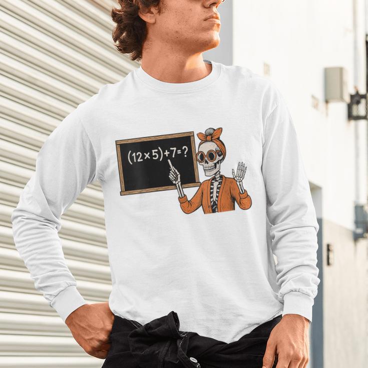 67 Teacher Halloween Skeleton Six Seven Meme Brainrot Math Unisex Long Sleeve T-Shirt, gift for family, gift for coworker 67 Teacher Halloween Skeleton Six Seven Meme Brainrot Math Unisex Long Sleeve T-Shirt, gift for family, gift for coworker