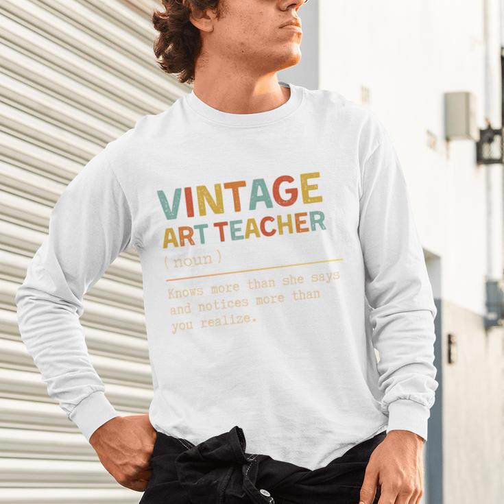 Art Teacher Definition Back To School First Day Unisex Long Sleeve T-Shirt, gift for family, gift for coworker