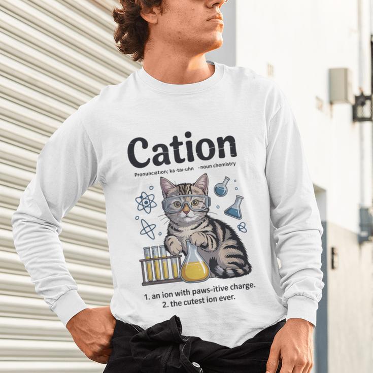 Cation Shirt Cat Science Chemistry Teacher Chemist Pun Unisex Long Sleeve T-Shirt, gift for family, gift for coworker Cation Shirt Cat Science Chemistry Teacher Chemist Pun Unisex Long Sleeve T-Shirt, gift for family, gift for coworker