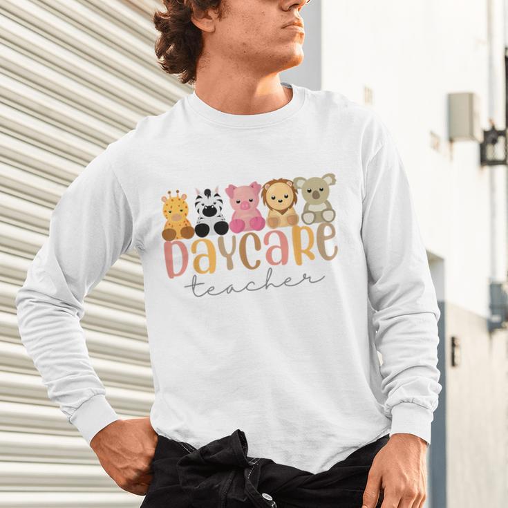 Daycare Teacher Animals Daycare Provider Back To School Unisex Long Sleeve T-Shirt, gift for family, gift for coworker Daycare Teacher Animals Daycare Provider Back To School Unisex Long Sleeve T-Shirt, gift for family, gift for coworker