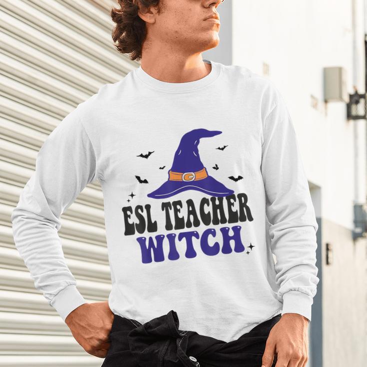 ESL Teacher Witch Halloween Matching Group Costume Unisex Long Sleeve T-Shirt, gift for family, gift for coworker ESL Teacher Witch Halloween Matching Group Costume Unisex Long Sleeve T-Shirt, gift for family, gift for coworker