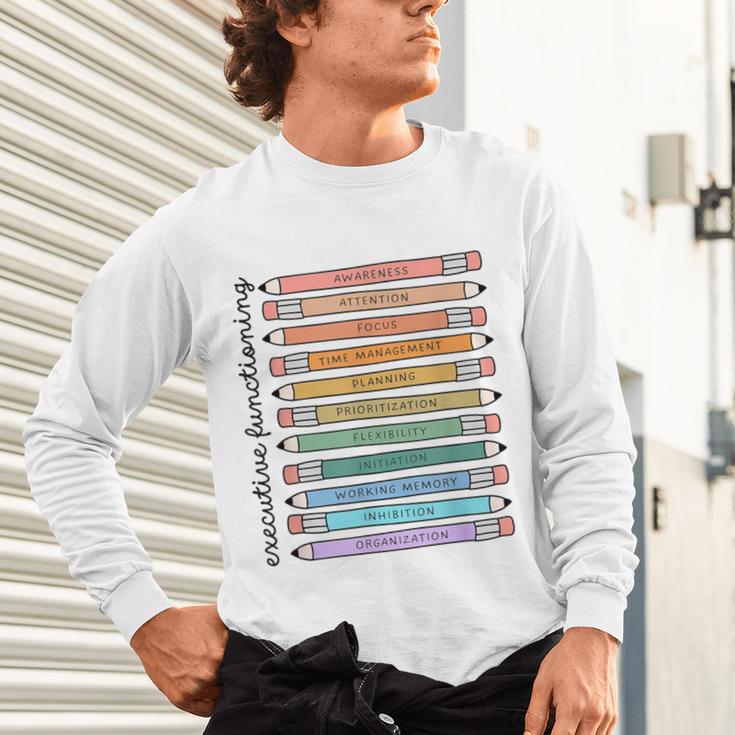 Executive Functioning Skills Back To School Sped Teacher SLP Unisex Long Sleeve T-Shirt, gift for family, gift for coworker