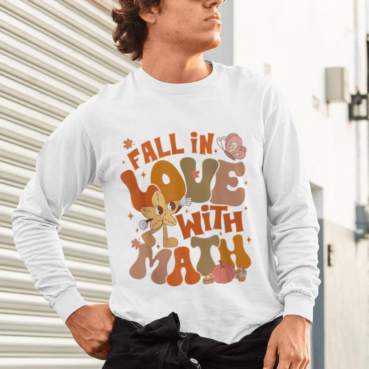 Fall In Love With Science Math Teacher Fall Thanksgiving Unisex Long Sleeve T-Shirt, gift for family, gift for coworker