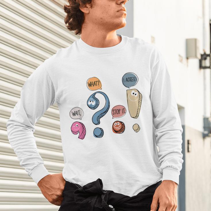 Grammar Teacher Punctuation For English Teacher Men Women Unisex Long Sleeve T-Shirt, gift for family, gift for coworker Grammar Teacher Punctuation For English Teacher Men Women Unisex Long Sleeve T-Shirt, gift for family, gift for coworker