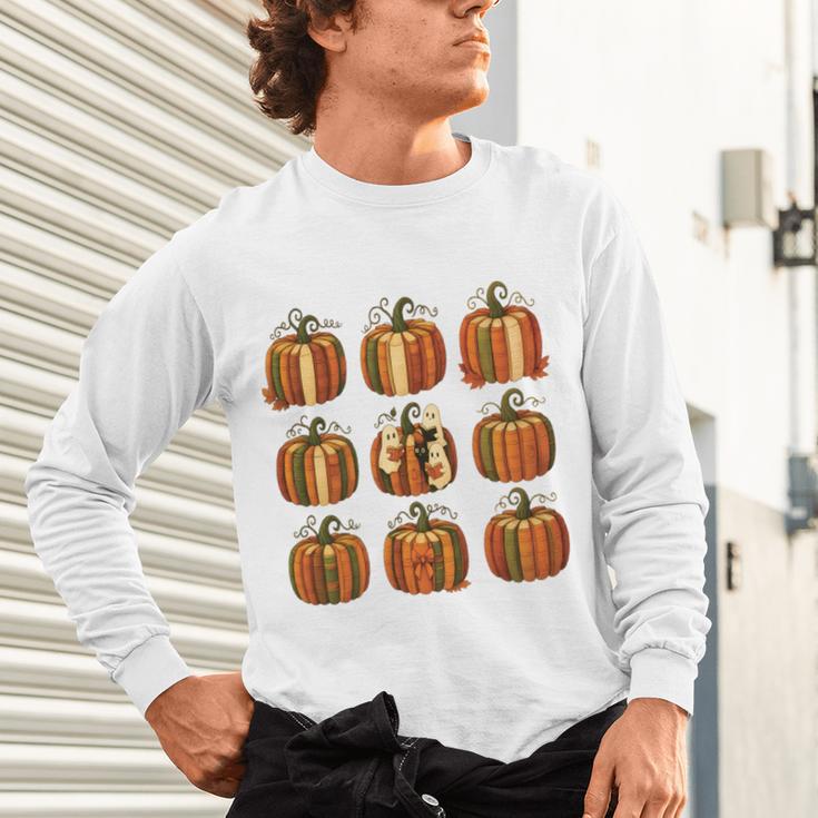 Halloween Teacher Fall Book Pumpkin Retro Reading Unisex Long Sleeve T-Shirt, gift for family, gift for coworker Halloween Teacher Fall Book Pumpkin Retro Reading Unisex Long Sleeve T-Shirt, gift for family, gift for coworker