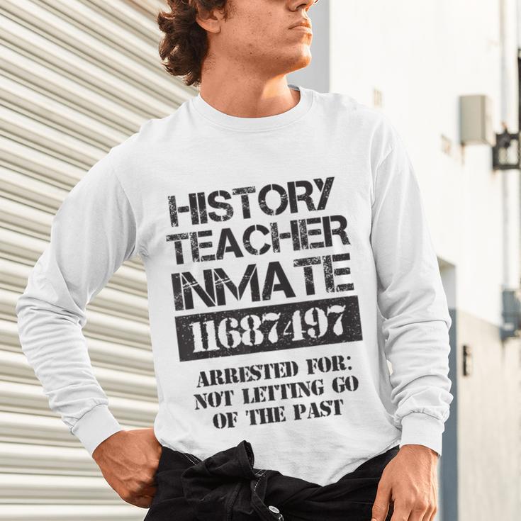 Halloween History Teacher Prisoner Costume Unisex Long Sleeve T-Shirt, gift for family, gift for coworker