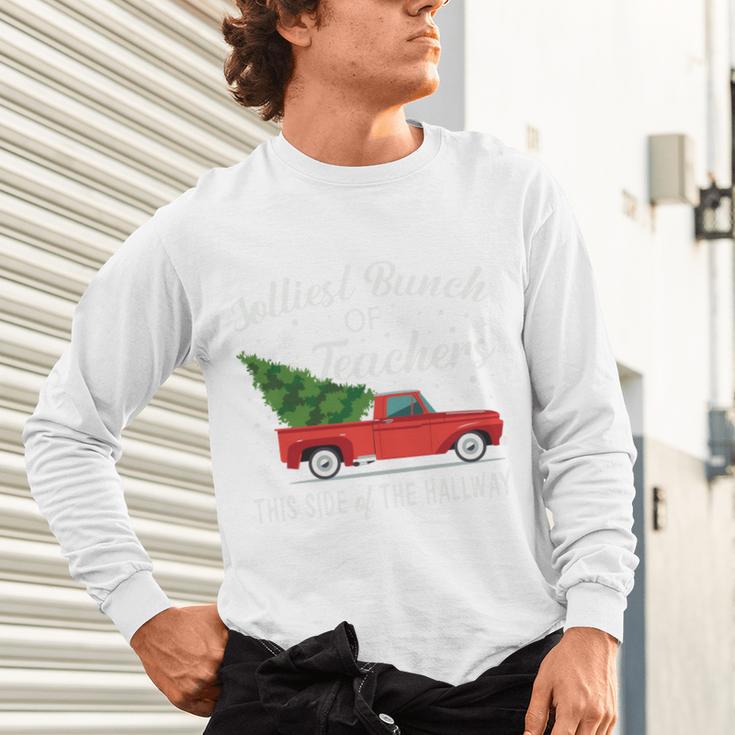 Jolliest Bunch Of Teachers This Side Of The Hallway Unisex Long Sleeve T-Shirt, gift for family, gift for coworker Jolliest Bunch Of Teachers This Side Of The Hallway Unisex Long Sleeve T-Shirt, gift for family, gift for coworker