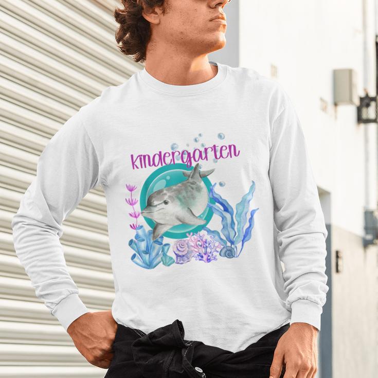 Kindergarten Teacher Dolphin Ocean Life Teaching Team Spirit Unisex Long Sleeve T-Shirt, gift for family, gift for coworker Kindergarten Teacher Dolphin Ocean Life Teaching Team Spirit Unisex Long Sleeve T-Shirt, gift for family, gift for coworker