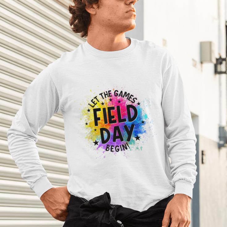 Let The Games Begin Field Day Fun Day Teachers Boys Girls Unisex Long Sleeve T-Shirt, gift for family, gift for coworker Let The Games Begin Field Day Fun Day Teachers Boys Girls Unisex Long Sleeve T-Shirt, gift for family, gift for coworker