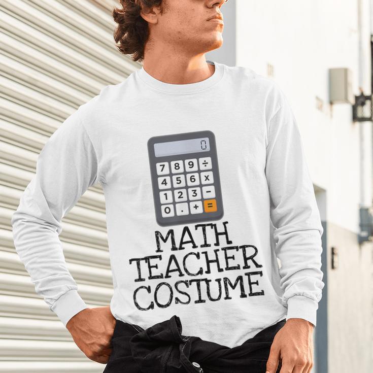 Math Teacher Costume Tshirt Halloween High School Calculator Unisex Long Sleeve T-Shirt, gift for family, gift for coworker Math Teacher Costume Tshirt Halloween High School Calculator Unisex Long Sleeve T-Shirt, gift for family, gift for coworker