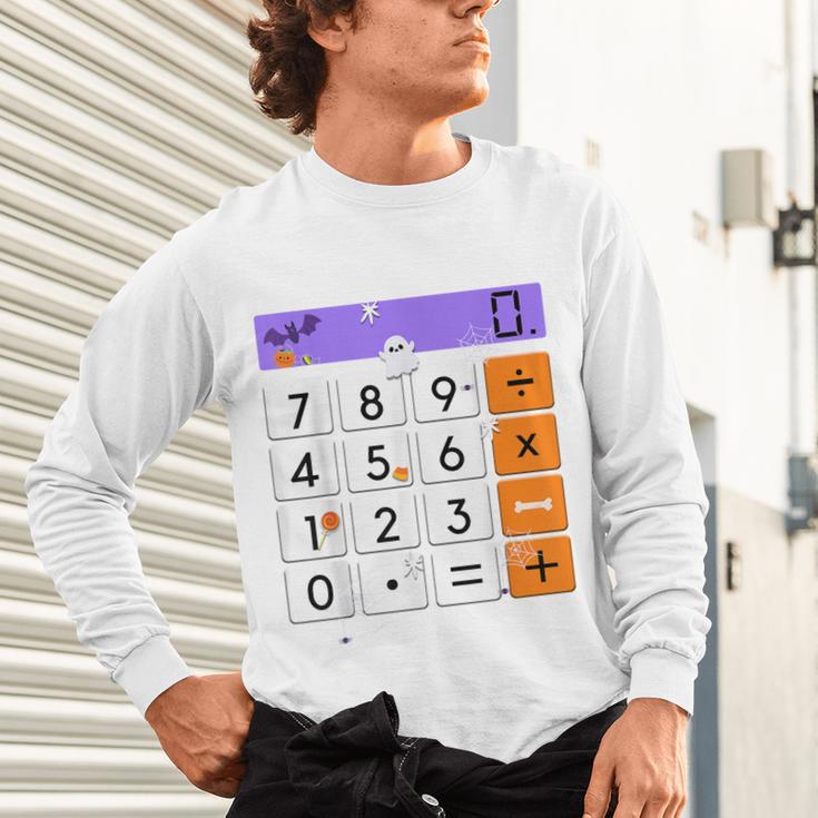 Math Teacher Halloween Costume Calculator Math Pun Unisex Long Sleeve T-Shirt, gift for family, gift for coworker Math Teacher Halloween Costume Calculator Math Pun Unisex Long Sleeve T-Shirt, gift for family, gift for coworker