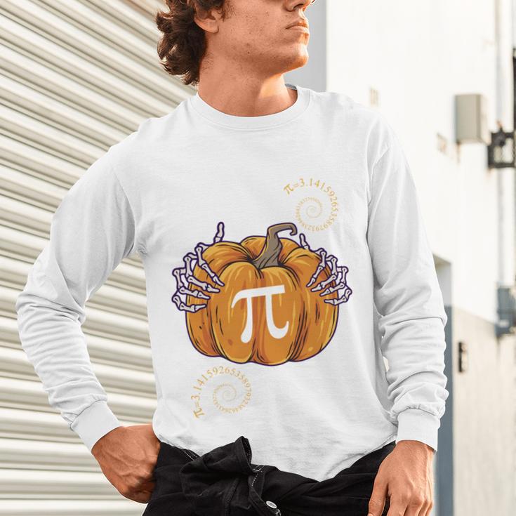 Pi Day Pumpkin Pi Math Teacher Halloween Costume Unisex Long Sleeve T-Shirt, gift for family, gift for coworker