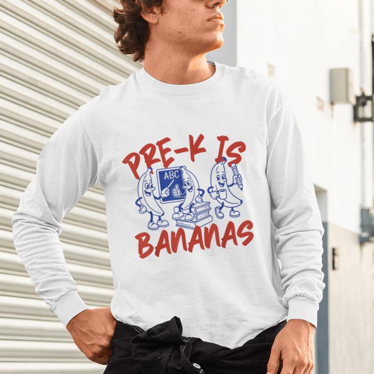 Pre-K Is Bananas Teacher Back To School Chaos Coordinator Unisex Long Sleeve T-Shirt, gift for family, gift for coworker Pre-K Is Bananas Teacher Back To School Chaos Coordinator Unisex Long Sleeve T-Shirt, gift for family, gift for coworker