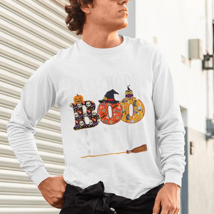 Preschool Boo Crew Teacher Halloween Unisex Long Sleeve T-Shirt, gift for family, gift for coworker