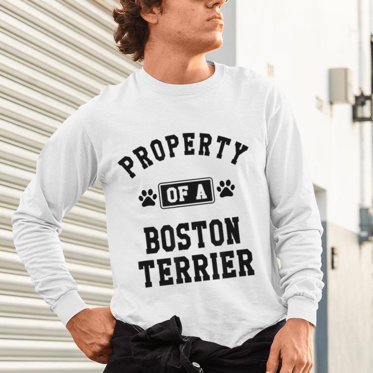 Property Of Boston Terrier Boston Terrier Shirt Unisex Long Sleeve T-Shirt, gift for family, gift for coworker