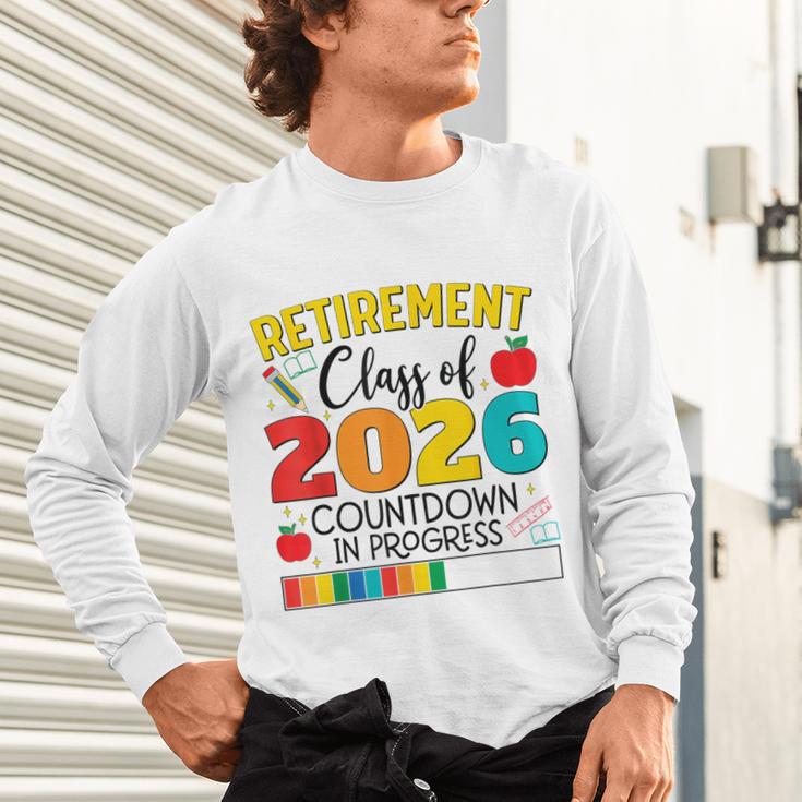 Retirement Class Of 2026 Countdown In Progress Teacher Unisex Long Sleeve T-Shirt, gift for family, gift for coworker Retirement Class Of 2026 Countdown In Progress Teacher Unisex Long Sleeve T-Shirt, gift for family, gift for coworker