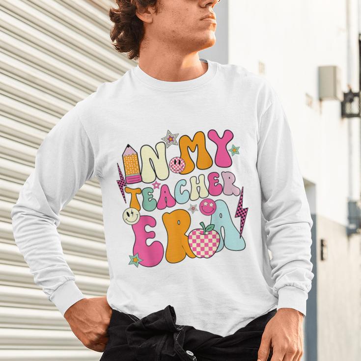 Retro Groovy In My Teaching Era Best Teacher Appreciation Unisex Long Sleeve T-Shirt, gift for family, gift for coworker Retro Groovy In My Teaching Era Best Teacher Appreciation Unisex Long Sleeve T-Shirt, gift for family, gift for coworker