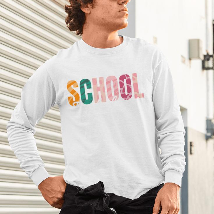 School Psychologist Rainbow Psychology Teacher Unisex Long Sleeve T-Shirt, gift for family, gift for coworker