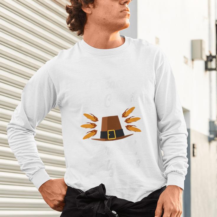 I Teach The Cutest Pre-K Pilgrims Thanksgiving Teacher Item Unisex Long Sleeve T-Shirt, gift for family, gift for coworker