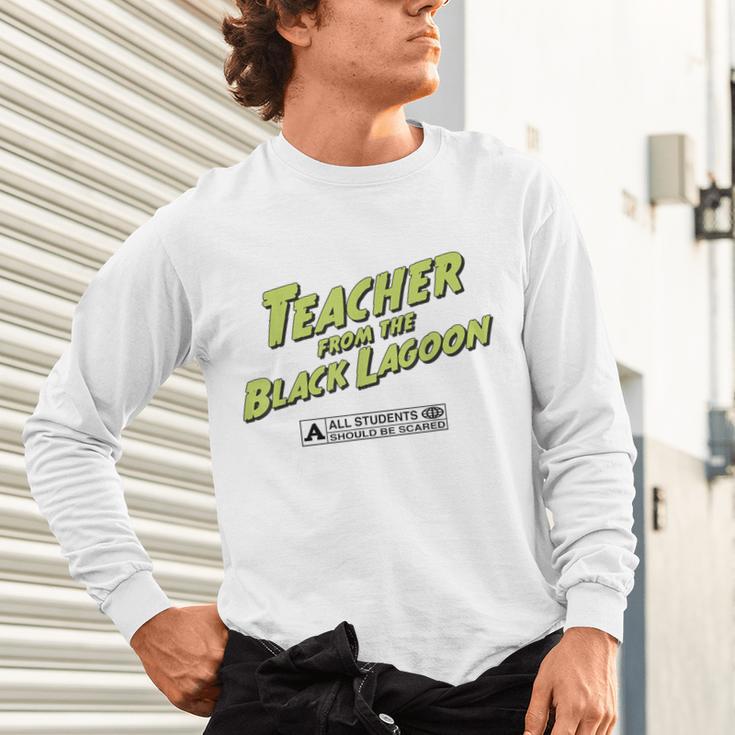 Teacher Halloween Tshirt Teacher From The Lagoon Men Women Unisex Long Sleeve T-Shirt, gift for family, gift for coworker Teacher Halloween Tshirt Teacher From The Lagoon Men Women Unisex Long Sleeve T-Shirt, gift for family, gift for coworker