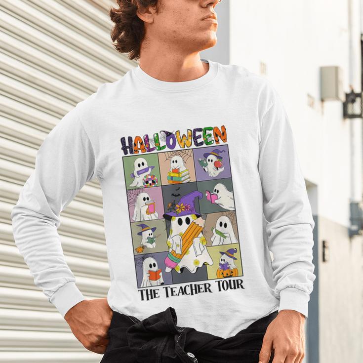 Women Halloween The Teacher Tour Ghosts Pencil Pumpkins Unisex Long Sleeve T-Shirt, gift for family, gift for coworker Women Halloween The Teacher Tour Ghosts Pencil Pumpkins Unisex Long Sleeve T-Shirt, gift for family, gift for coworker