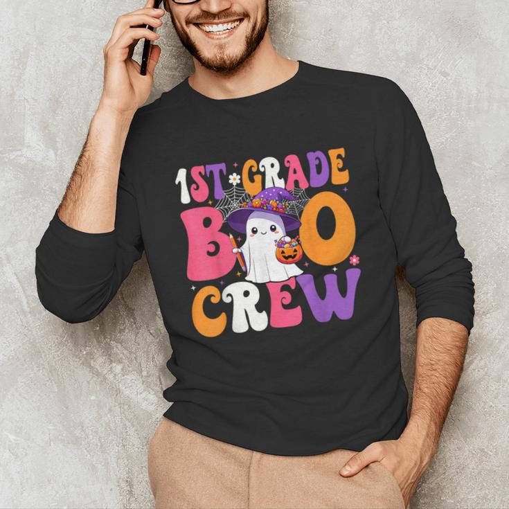 1st Grade Boo Crew Halloween First Grade Halloween Teacher Unisex Long Sleeve T-Shirt, funny gift 1st Grade Boo Crew Halloween First Grade Halloween Teacher Unisex Long Sleeve T-Shirt, funny gift