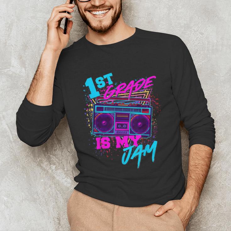 1st Grade Is My Jam Vintage 80s 80's Teacher Student Retro Unisex Long Sleeve T-Shirt, funny gift 1st Grade Is My Jam Vintage 80s 80's Teacher Student Retro Unisex Long Sleeve T-Shirt, funny gift