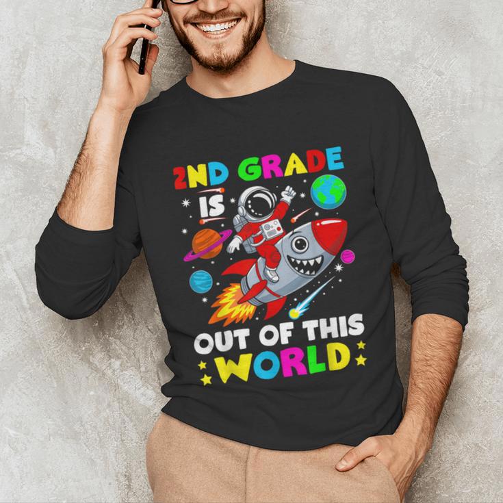 2nd Grade Is Out Of This World Space Rocket Planets Teacher Unisex Long Sleeve T-Shirt, funny gift 2nd Grade Is Out Of This World Space Rocket Planets Teacher Unisex Long Sleeve T-Shirt, funny gift