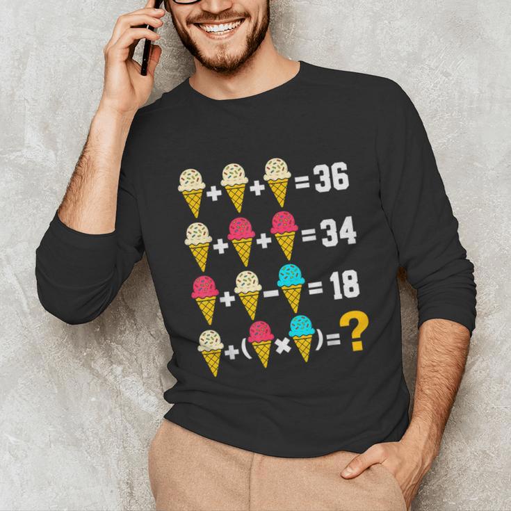 67 Ice Cream Drip Meme Order Of Operations Math Teacher Unisex Long Sleeve T-Shirt, funny gift