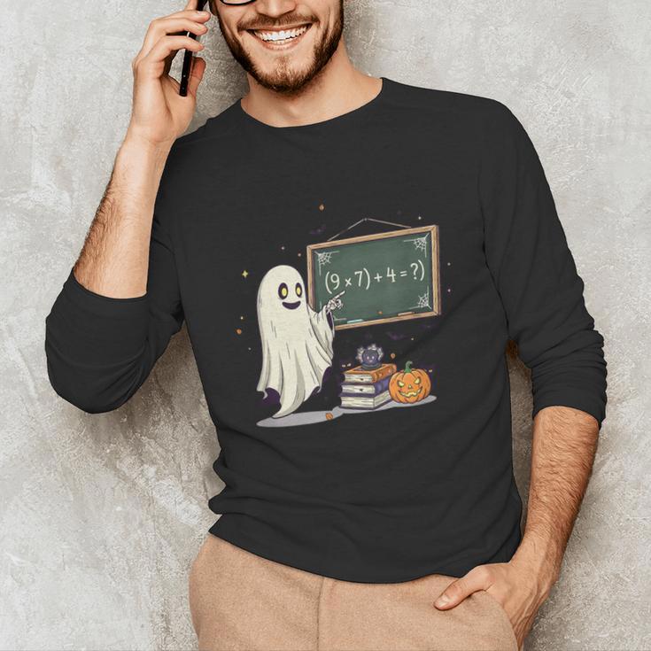 67 Teacher Halloween Ghost Six Seven Meme Math Joke Unisex Long Sleeve T-Shirt, funny gift 67 Teacher Halloween Ghost Six Seven Meme Math Joke Unisex Long Sleeve T-Shirt, funny gift