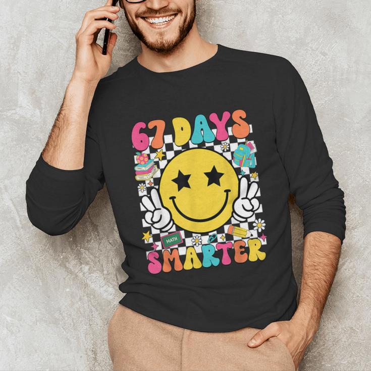 67th Day Of School Shirt 67 Days Smarter Teacher Boy Girls Unisex Long Sleeve T-Shirt, funny gift 67th Day Of School Shirt 67 Days Smarter Teacher Boy Girls Unisex Long Sleeve T-Shirt, funny gift