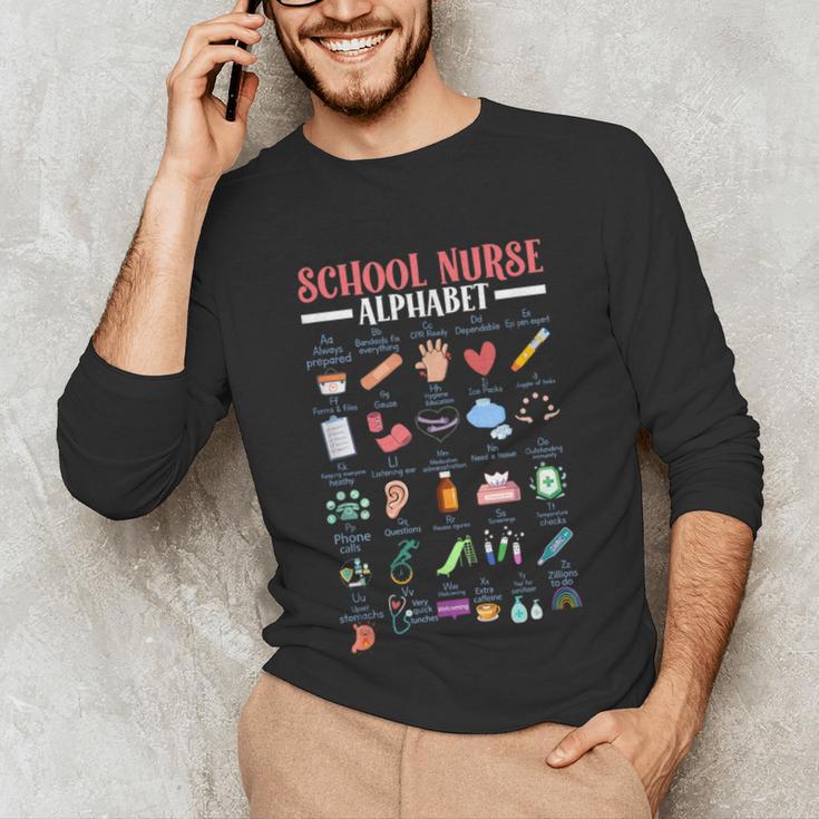 ABC School Nurse Alphabet Student Teacher Health Worker Unisex Long Sleeve T-Shirt, funny gift ABC School Nurse Alphabet Student Teacher Health Worker Unisex Long Sleeve T-Shirt, funny gift