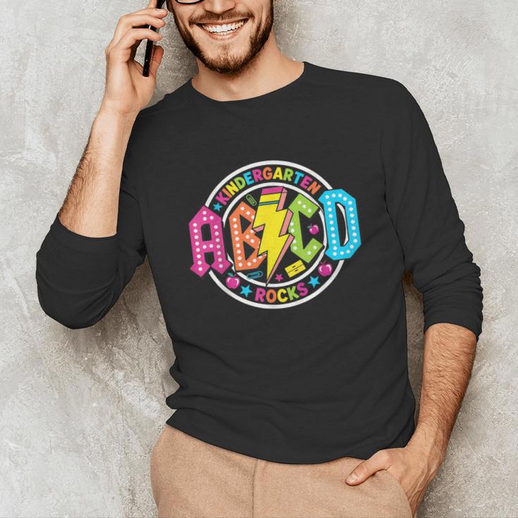 ABCD Kindergarten Rocks Back To School Teachers Students Unisex Long Sleeve T-Shirt, funny gift ABCD Kindergarten Rocks Back To School Teachers Students Unisex Long Sleeve T-Shirt, funny gift