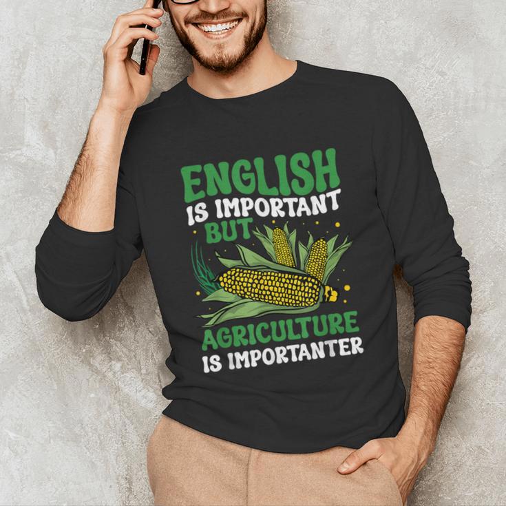 AG Teacher English Is Important But Agriculture Teacher Unisex Long Sleeve T-Shirt, funny gift AG Teacher English Is Important But Agriculture Teacher Unisex Long Sleeve T-Shirt, funny gift